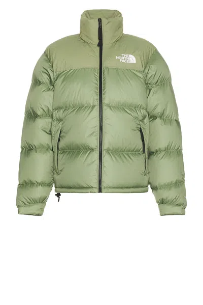 The North Face Retro Nuptse 1996 Bark Mist Down Jacket In Green