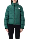 The North Face 1996 Vintage Nuptse Outerwear Jacket In Green