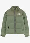 The North Face Retro Nuptse 1996 Bark Mist Down Jacket In Green