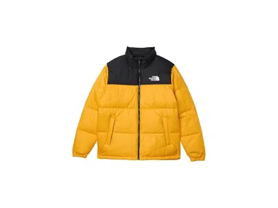 The North Face 1996 Retro Nuptse Jacket (little Kid/big Kid) Kid's Coat Summit Gold-r : Lg (12 Big Kid), Nylon In Yellow
