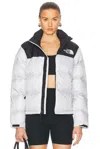 The North Face White 1996 Retro Nuptse Down Jacket In Mystic Haze