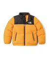 The North Face Long-sleeved Down Jacket In Orange