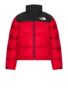 The North Face 1996 Retro Nuptse Down Jacket In Tnf Red & Tnf Black