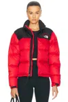 The North Face Womens 1996 Retro Nuptse Jacket In Tnf Red & Tnf Black