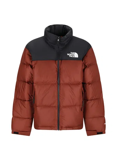 The North Face Brown Color Block High Neck Jacket