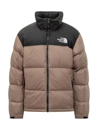 The North Face 1996 Retro Nuptse Mini Puffer Jacket In Mocha Brown