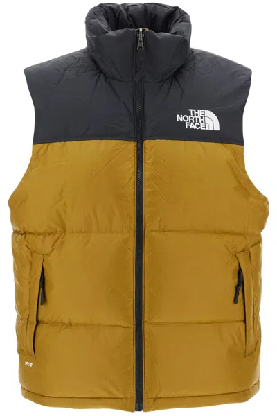 The North Face 1996 Retro Nuptse Quilted Nylon-ripstop Hooded Down Gilet In Khaki