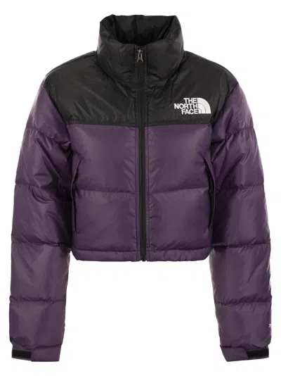 The North Face 1996 Retro Nuptse Short Down Jacket In Purple