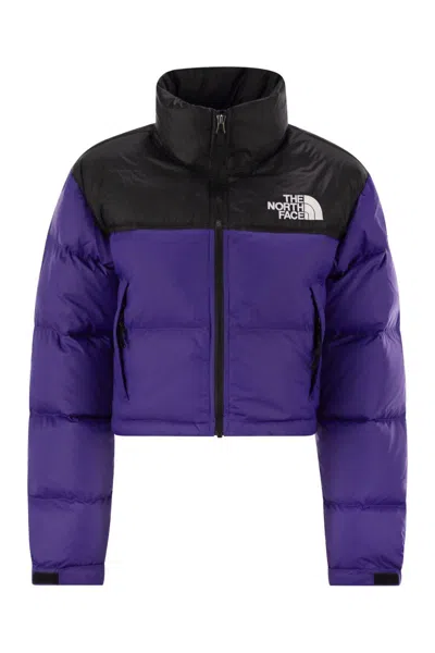 The North Face 1996 Retro Nuptse Short Down Jacket In Purple