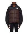 The North Face Womens Coal Brown-tnf Black Himalayan Logo-embroidered Shell-down Jacket In Black