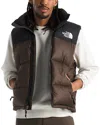 The North Face 1996 Retro Nuptse Vest In Smokey Brown