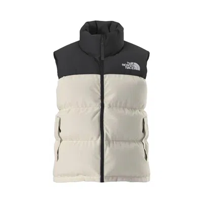 Pre-owned The North Face 1996 Retro Nuptse Vest 'white Dune/tnf Black' | Women's Size Xs