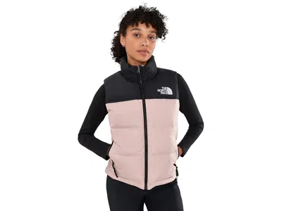 The North Face 1996 Retro Nuptse Vest Women's Vest Metal Pink/tnf Black: Xs, Nylon In Gold