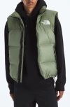 The North Face 1996 Retro Nuptse Water Resistant Down Puffer Vest In Green
