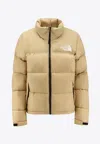 The North Face 1996 Retro Nuptse Khaki Stone Down Jacket In Brown