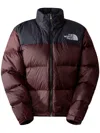 The North Face Black & Burgundy 1996 Retro Nuptse Down Vest In Brown