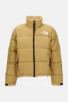 The North Face 1996 Retro Nuptse Khaki Stone Down Jacket In Orange