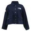 The North Face 1998 Embroidered Denim Jacket In Blue Cotton Denim In Blue