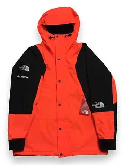 Pre-owned The North Face 2016 Supreme X  Orange Parka Mountain Light