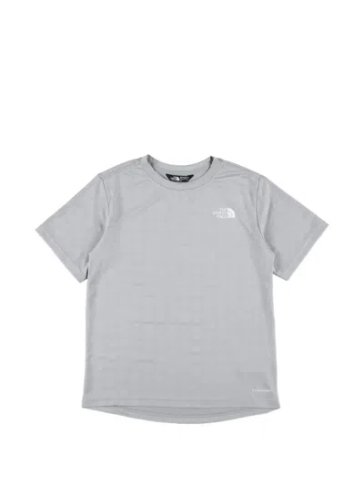 The North Face Kids' 24/7 Pentadome Logo-print T-shirt In Gray