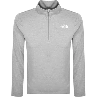 The North Face 24/7 Quarter Zip T Shirt Grey In Gray