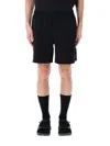 The North Face Black Cotton-blend Shorts With Logo In Black