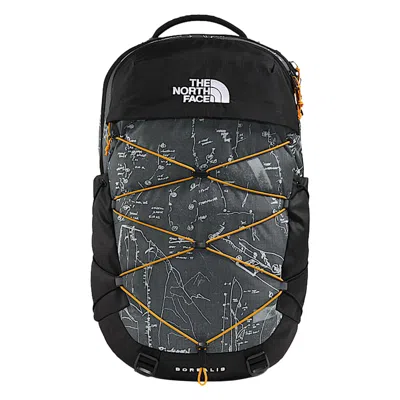 Pre-owned The North Face 28l Borealis Backpack 'anthracite Grey Conrad Topos Print-summit Gold' | Black | Men'