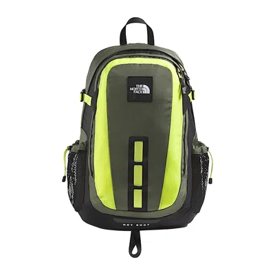 Pre-owned The North Face 30l Hot Shot Se Backpack 'new Taupe Green/tnf Black/fizz Lime' | Men's Size Onesize
