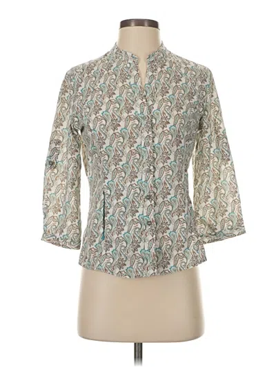 Pre-owned The North Face 3/4 Sleeve Blouse In Teal