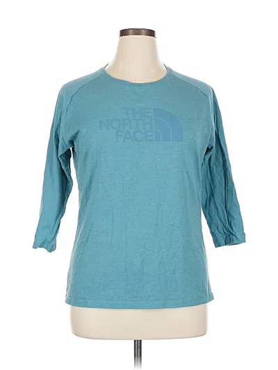 Pre-owned The North Face 3/4 Sleeve T-shirt In Blue