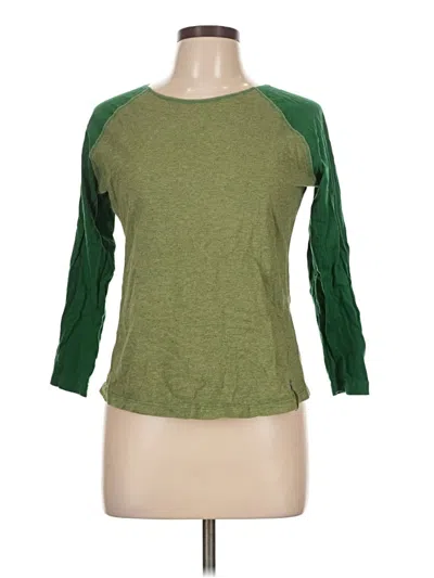 Pre-owned The North Face 3/4 Sleeve T-shirt In Green