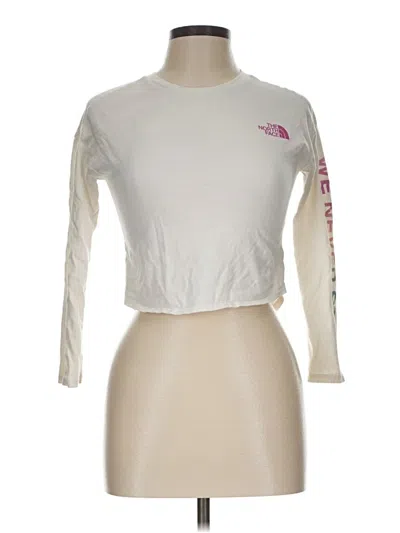 Pre-owned The North Face 3/4 Sleeve T-shirt In Ivory