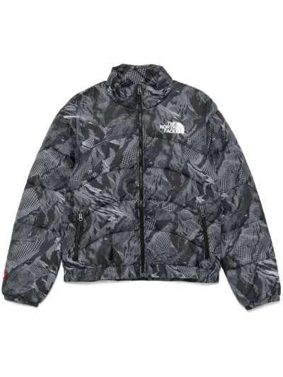 The North Face 3d Mountain-print Jacket In Black