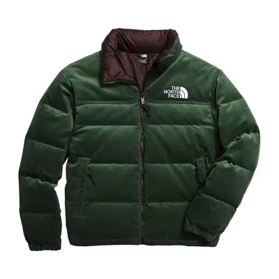 Pre-owned The North Face 92 Reversible Nuptse Jacket 'pine Needle/coal Brown' In Green