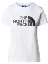 The North Face Half Dome Cropped Chest Print T-shirt In White
