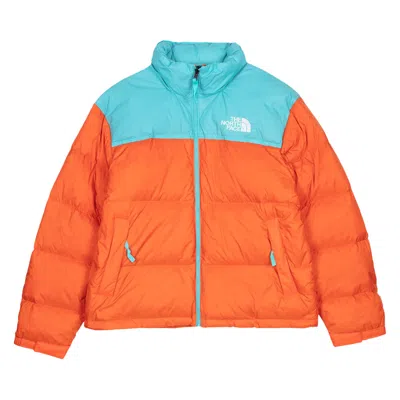 Pre-owned The North Face 96 Retro Nuptse Down Jacket 'orange/blue'
