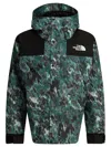 The North Face Abstract Camouflage Jacket With Adjustable Hood In Multi