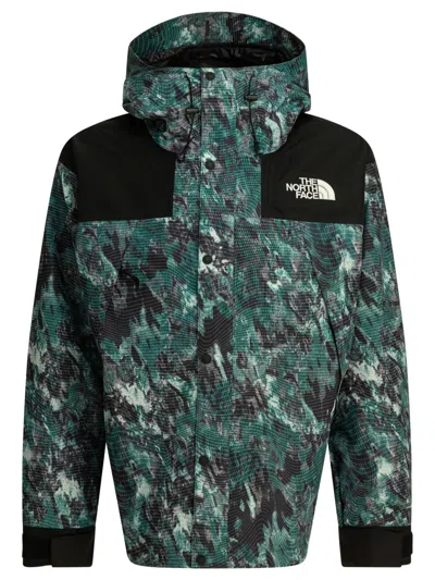 The North Face Abstract Camouflage Jacket With Adjustable Hood In Multi