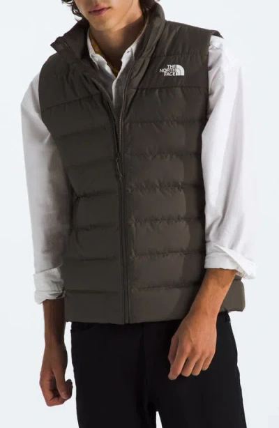 The North Face Aconagua 3 Puffer Vest In Brown