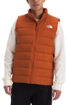 The North Face Aconagua 3 Puffer Vest In Earthen Copper