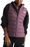 The North Face Aconagua 3 Puffer Vest In Midnight Mauve