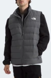 The North Face Aconagua 3 Puffer Vest In Smoked Pearl