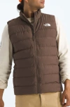 The North Face Aconagua 3 Puffer Vest In Smokey Brown