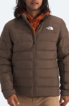 The North Face Men's Aconcagua 3 Zip-front Puffer Jacket In Smokey Brown