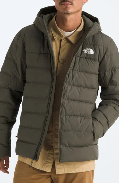 The North Face Aconcagua 3 Water Repellent Hood Jacket In Green