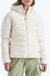 The North Face Aconcagua 3 Water Repellent Hood Jacket In White