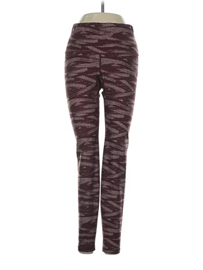 Pre-owned The North Face Active Pants In Burgundy