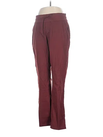 Pre-owned The North Face Active Pants In Burgundy
