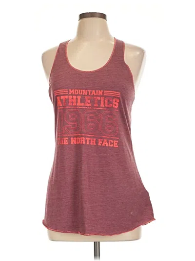 Pre-owned The North Face Active Tank Top In Burgundy