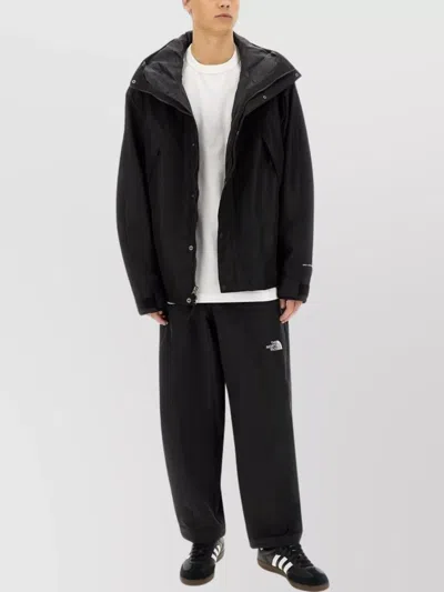 The North Face Adjustable Cuffs Hooded Mountain Jacket In Black